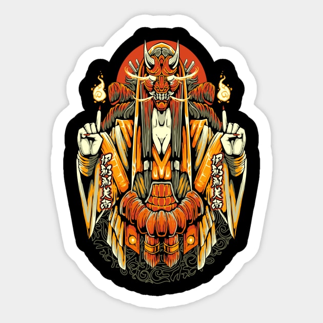 KAGUYA HANNYA YOKAI ONI Sticker by lestercamacho